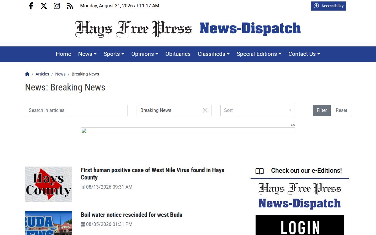 Hays County arrest news and booking-record coverage source view
